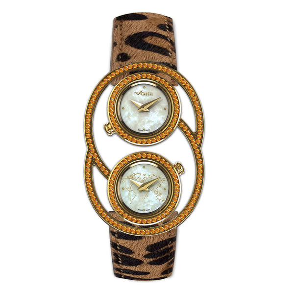 TRAVEL DIVA SAPPHIRES LEOPARD PRINT