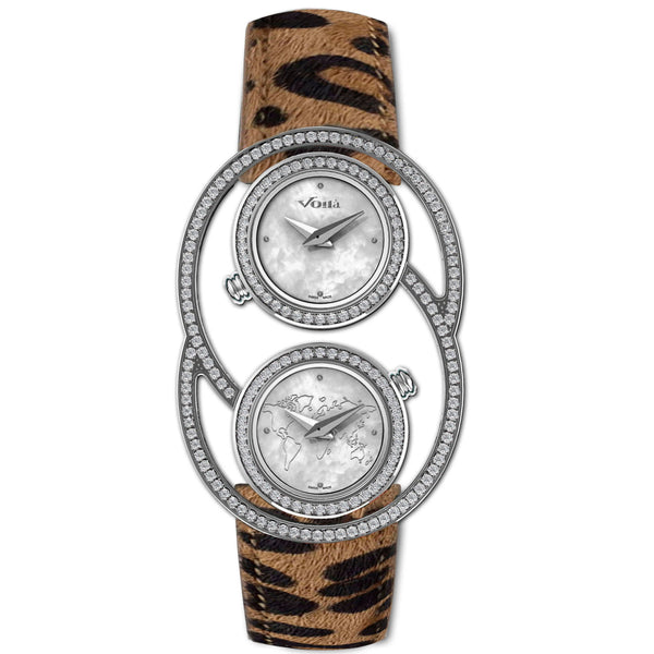 TRAVEL DIVA SAPPHIRES LEOPARD PRINT